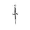 925 Sterling Silver Gothic Dagger Sword Pirate Medieval Renaissance Single