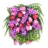Artificial Flower Wreath Wreath with Lilacs Hyacinths Hydrangeas Spring Summer