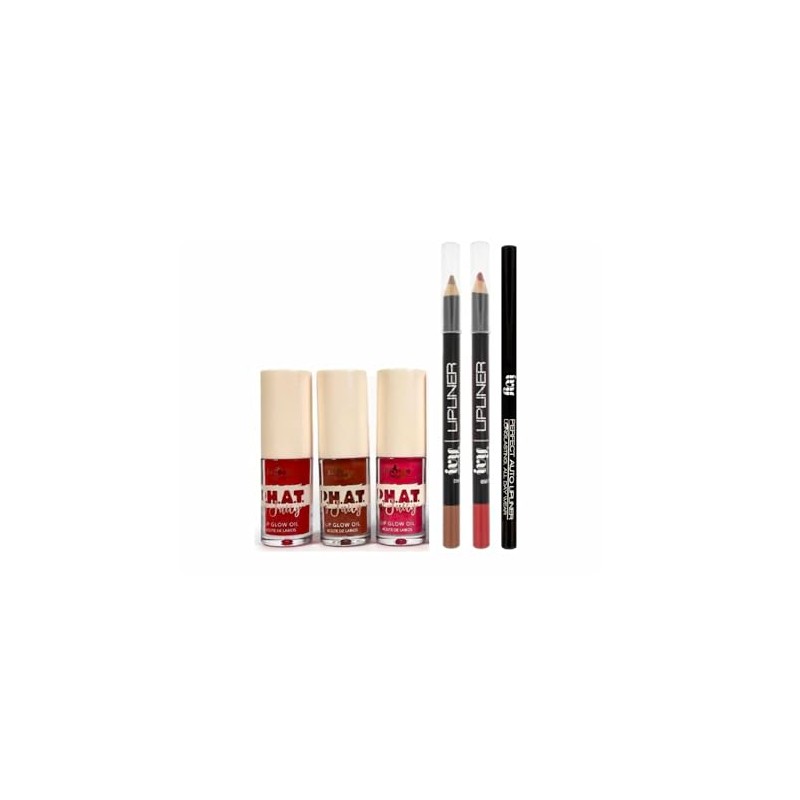 Kit 3 Gloss P.H.A.T n' Juicy Lip Glow Oil Italia