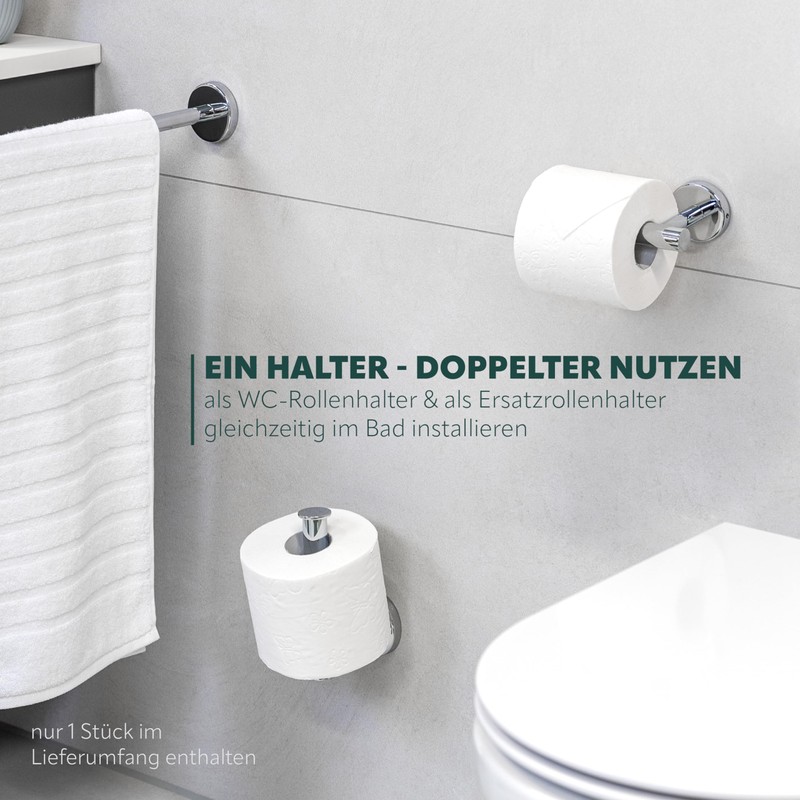 bremermann LUCENTE Bathroom Range - Toilet Roll Holder 2 in