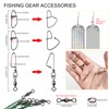 FREE FISHER 63pcs Fishing Dodgers Flashers Making Kit Spinnerbait Pre-Rigged