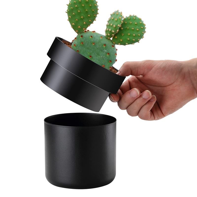 Younion Flower Pot Diversion Safe with Key Lock, Secret Stash