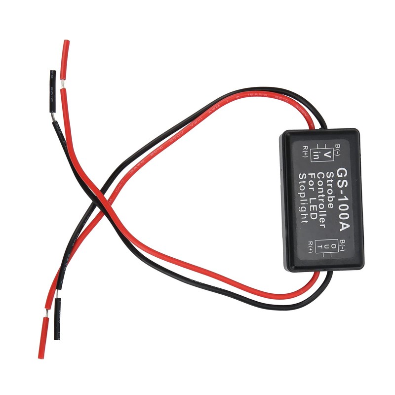 Fafeicy LED Flash Control Module Brake Light Strobe Controller GS