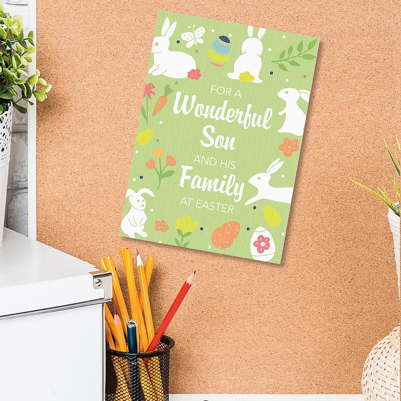 Current For a Wonderful Son Religious Easter Greeting Card -