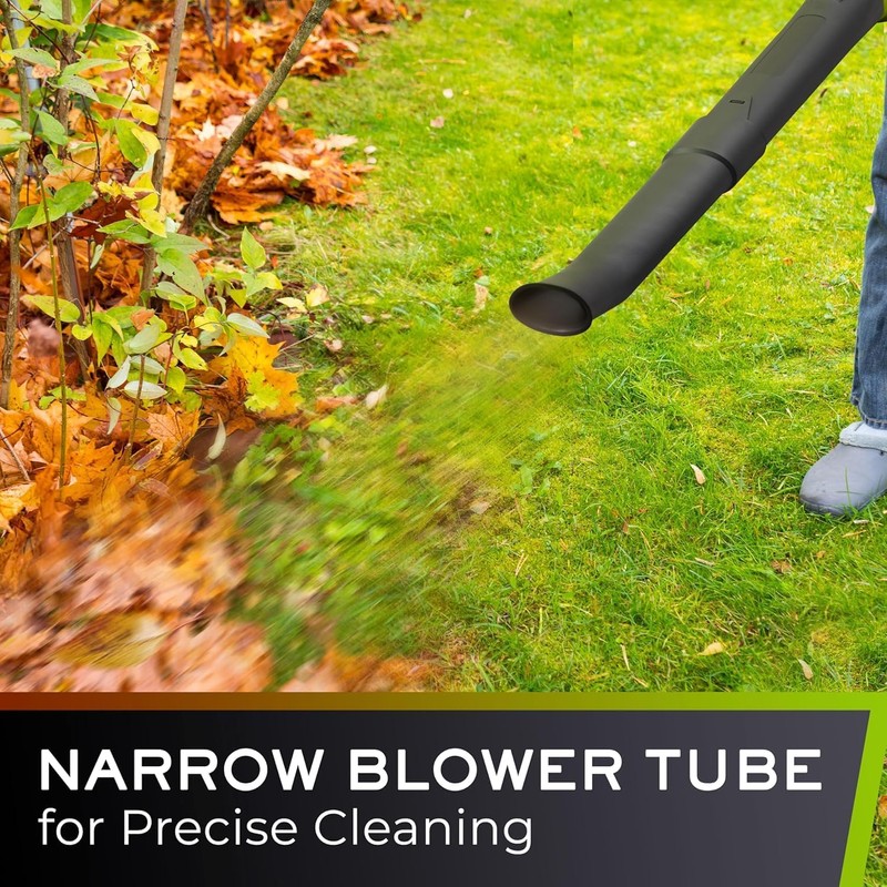 Mueller UltraStorm Cordless Leaf Blower, 2 Batteries Included for 2X