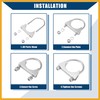 Partuto Round U Bolt Muffler Exhaust Clamps for Car /