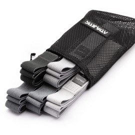 ATHLETIC AESTHETICS Premium Resistance Bands/Resistance Bands with Fabric [As Fitness Band and Fitness Bands Set + Bag and Video Course] Fitness Band e.g. as Pull-Up Aid for Men and Women