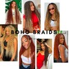 Ombre Ginger Brown Braiding Hair Pre stretched for Boho Braids