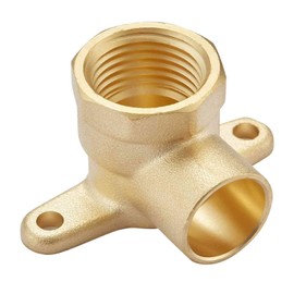 Minimprover 2 Pack Lead-Free Brass Construction 1/2-Inch Drop Ear 90-Degree Elbow,1/2" Sweat x 1/2" Female NPT,Hose Pipe Fitting