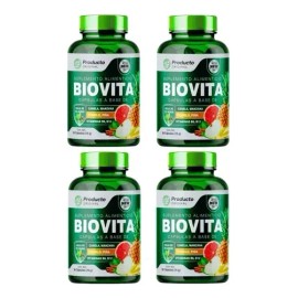 4pack Biovita Aceleración Metabolismo 4 Pack 30 Capsulas Sabor Sin Sabor