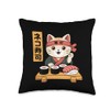 Sushi Cat Japanese Food Anime Manga Kawaii Foodie Gift Throw