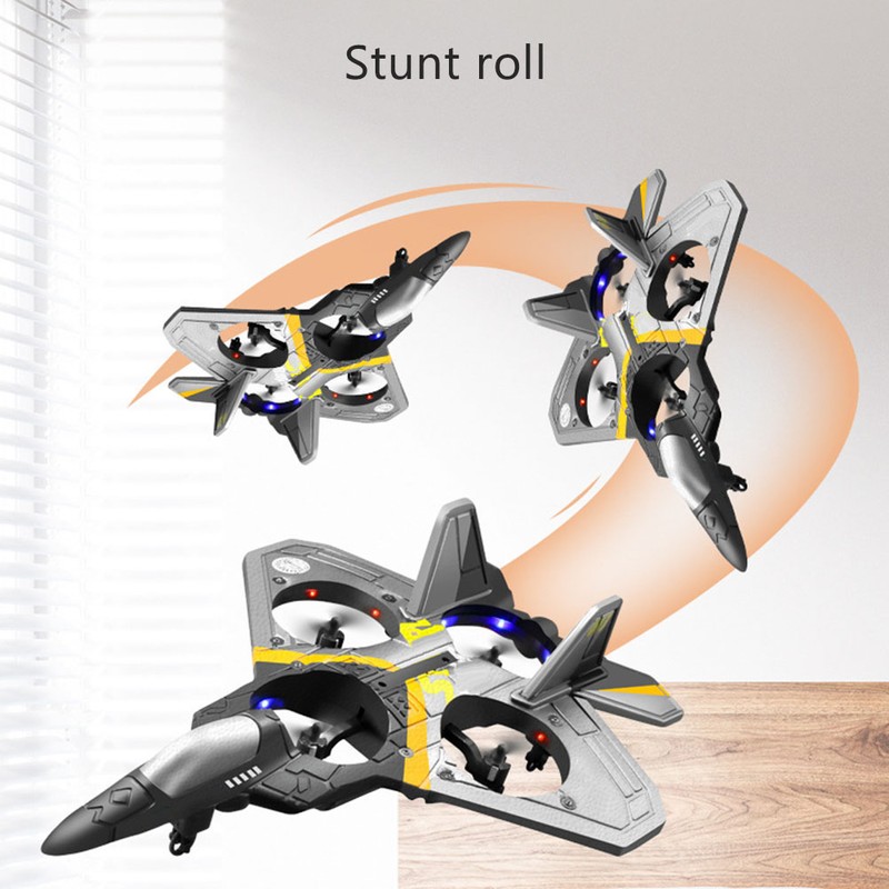 Remote Control Airplane RC Fighter Quadcopter with 360° Flip Function