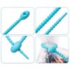 TIKA 24-Piece Reusable Silicone Cable Ties Set - Rubber Twist