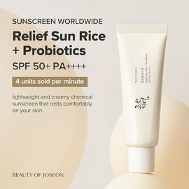 Beauty of Joseon Relief Sun Arroz  Probiticos Protector Solar con SPF50 PA                                                                            