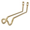 Wake Industry Kabette Wall Storage Hanging Hook Brass Color