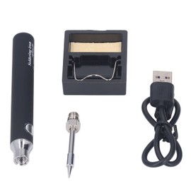 USB Soldering Iron Cordless Portable Electric Solder Iron 3 Gear Welding Tool with Indicator Light Black