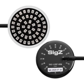 Rogue Rider Industries - Rear Motorcycle LED Lights w/Red Turn Signals/Running Lights/Brake Lights (1157) - BLACK LABEL SPECIAL EDITION - 1157 Replacement Lights for SigZ Harley Davidson
