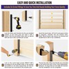 Hulave 2-Pack 6FT U-Shaped Metal Fence Posts (H: 68″), No-Dig