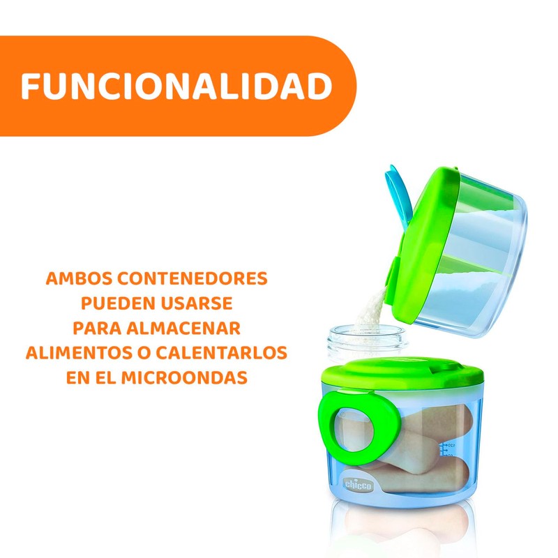 CHICCO, Dosificador de Leche en Polvo y Contenedor de Alimentos