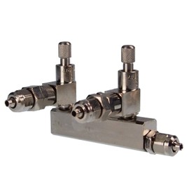 AQUA-NOA RV Profi CO2 Distributor with 2 Fine Needle Valves and Check Valves