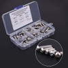 Tornillos de Cabeza Hexagonal M6 60 Unidades con Tuercas Acero