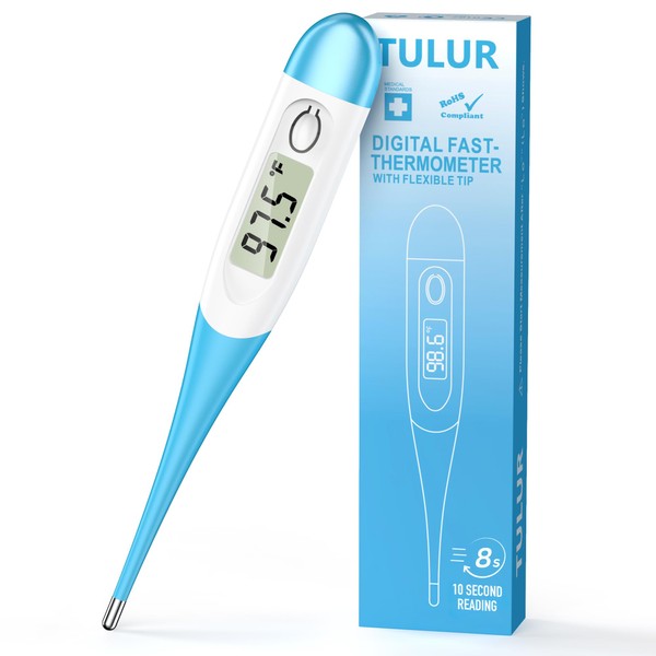 TULUR Thermometer for Adults and Kids with 8 Seconds Fast