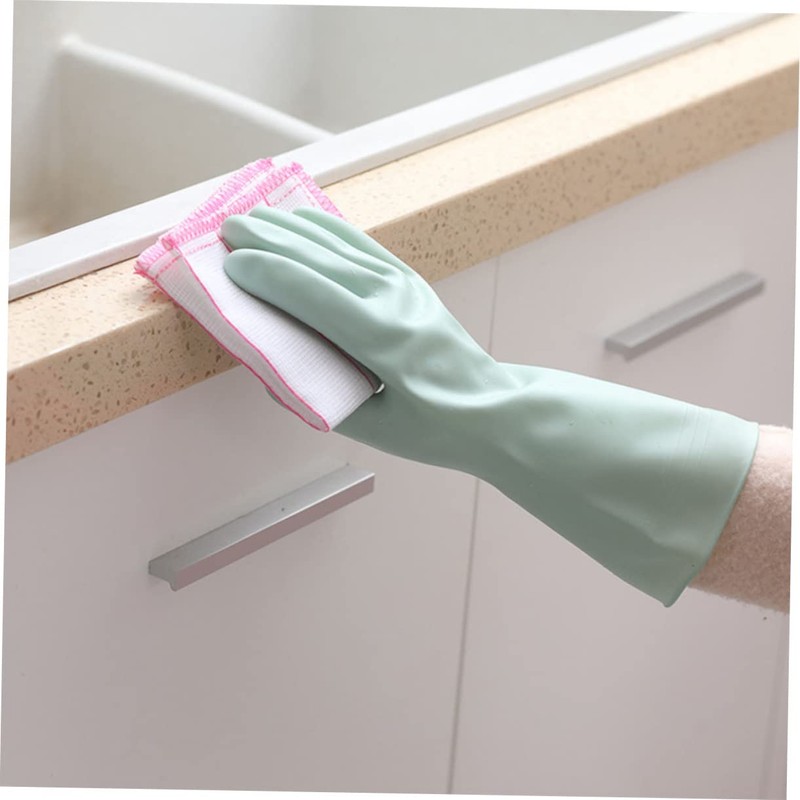 ORFOFE 1Pair Cleaning Gloves Durable Dishwashing Mittens for Home Use
