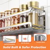 Bunoxea Spice Rack wall mounted 2 Pack, Space-Saving Spice Organizer
