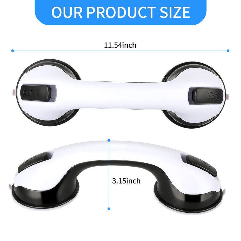 HZONSY Shower Handle - 12” Grab Bars for Bathroom &
