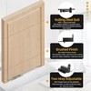 Black Self Closing Pivot Hinge Heavy Duty Hidden Hinges for