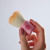 Flower Facial Cleansing Brush, Dedicated Brush Stand Set (Orange Face