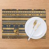 WHJWZY Egyptian Pharaonic Frescoes Pattern Placemats for Dining Table 6-Piece