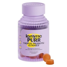 Lemme Purr Vaginal Health Probiotic Gummies for Women - 1 Billion CFUs for Balanced pH, Odor  Flora Support  Vitamin C for Immune Health - Vegan,...  