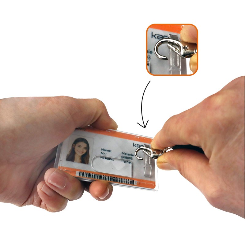 Card Holder ID Card/Credit Card Pockets ID Polycarbonate Transparent for