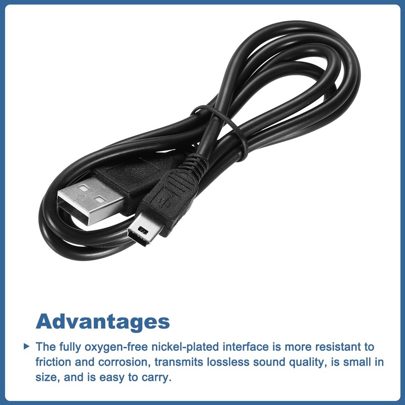 MECCANIXITY Mini USB Cable, 2.6ft Standard USB to Mini USB