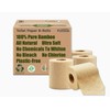 100% Bamboo, thick 3-ply toilet paper, tree-free, unbleached, sustainable, 300