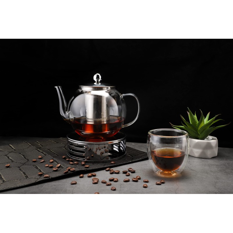 Echtwerk Tea Warmer Stainless Steel Round Tea and Coffee Warmer
