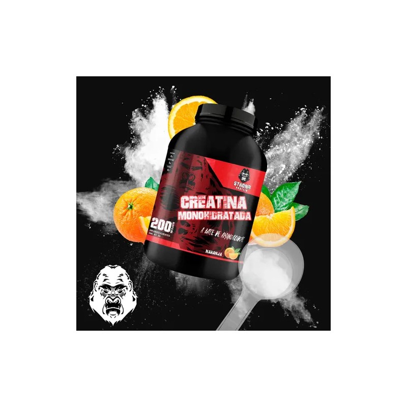 Creatina Monohidratada 1kg Strong Protein 200 Servicios