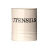 Premier Housewares Sketch Utensil Canister - Cream, H16 x W13
