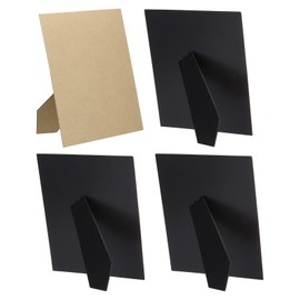 PATIKIL 4 Pack Easel Back for Picture Frame, 8 x 10 Inch Replacement Picture Frame Easel Back DIY Photo Board for Photo Frames Tiles, Black