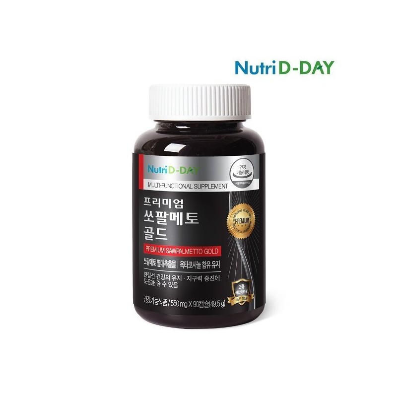 Nutri D-Day 뉴트리디데이 프리미엄 쏘팔메토 골드 (3개월분) NutriD-Day Premium Saw