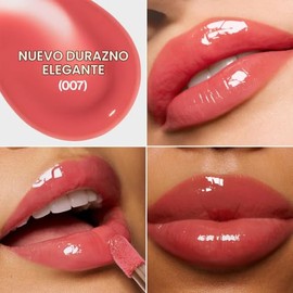 Cyzone – Glow Lip Oil Studio Look 6 g, Lip Gloss Oil con Color, Ácido Hialurónico y Aceites Nutritivos, Hidratación 30H, Brillo Natural, Labios Suaves