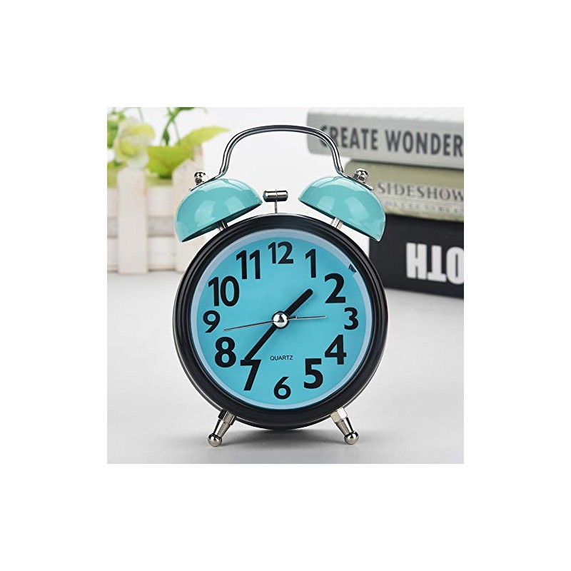 Alarm Clock, Double Bell Ultra Silent Sunrise Alarm Clock for