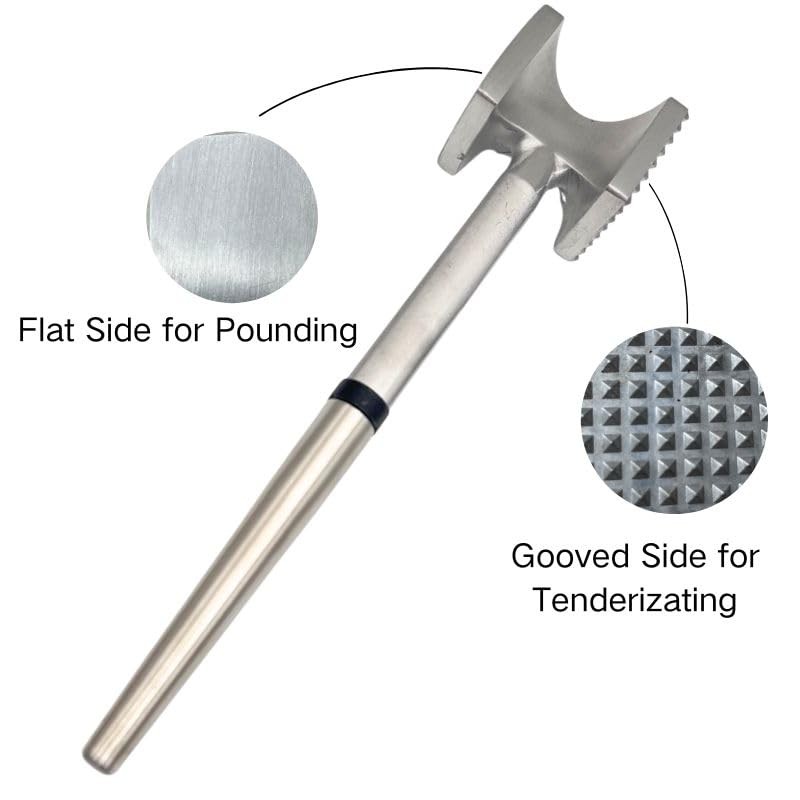 Meat Tenderizer, Heavy Duty and Sturdy Meat Hammer, Masher, Kitchen