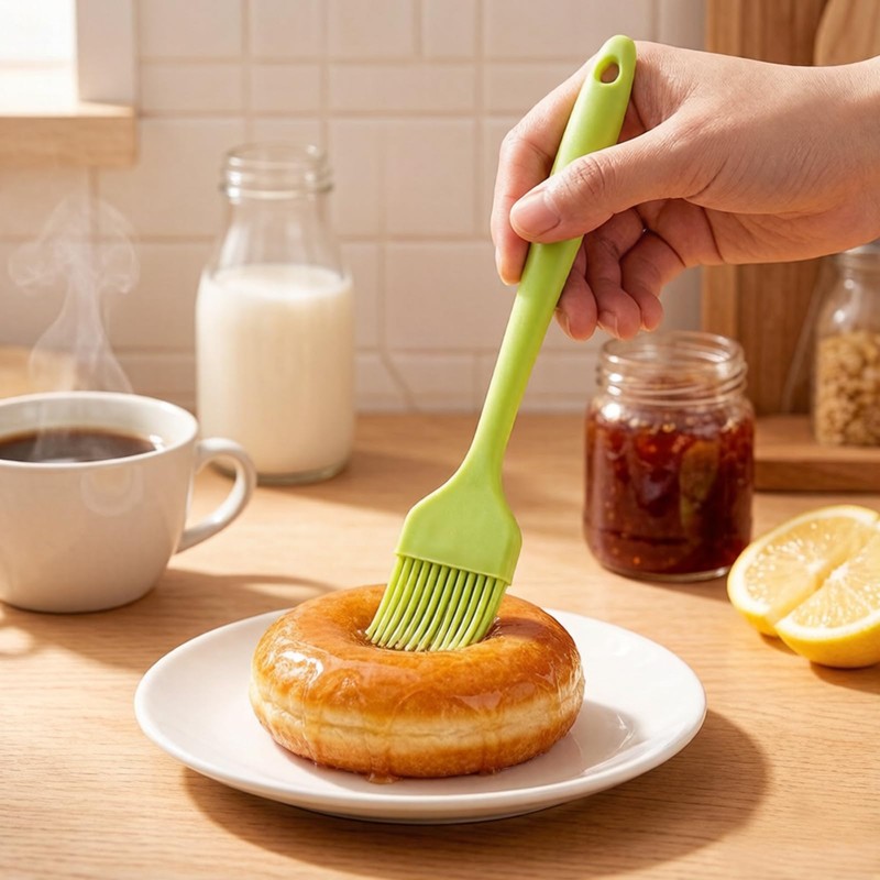 5 Pack 8.18in MultiColor Heat Resistant Basting Brush, Silicone Cooking