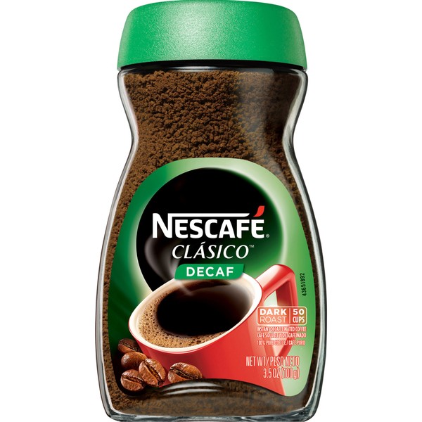Nescafe Clasico Decaf Instant Coffee, 3.5 oz