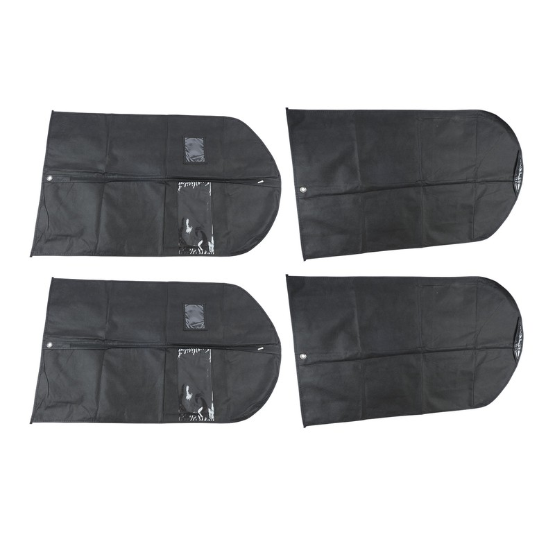4pcs Garment Bags Waterproof Dustproof Thickened Suit Bag with Transparent