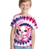 UGTEWXU Kids Pink Purple Tie Dye Shirt for Girls Boys