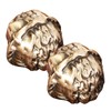 KONTONTY Chinese Walnut Exercise Balls Hand Grip Strengthening Balls Brass