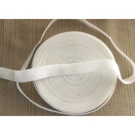 Unbranded 1 Yard 5/8” Christmas Wedding Bride White Glitter Fold Elastic Hair Ties